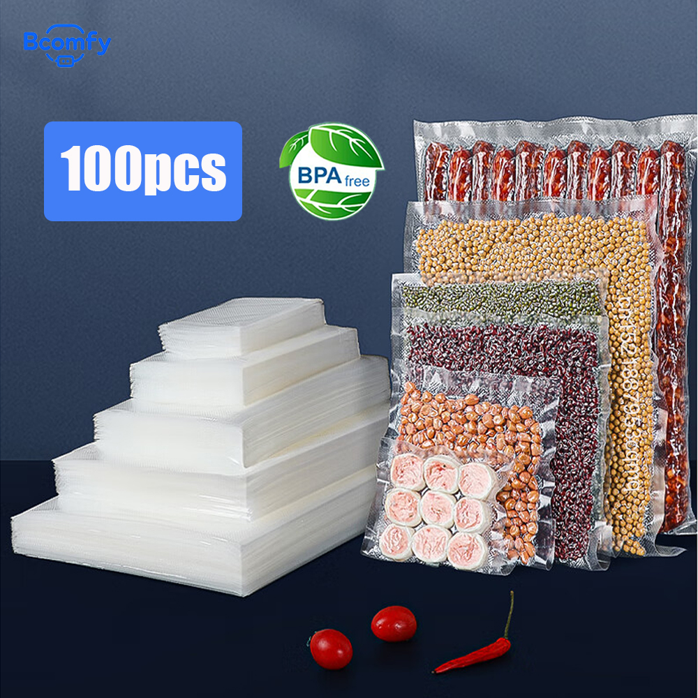 Food Storage Zip Bags - Vacuum Packaging Bags for Food 100pcs