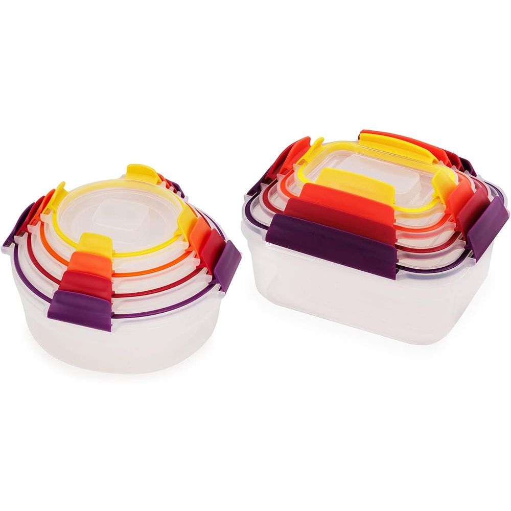 Set Food Storage - 16-piece Plastic BPA Free Food Storage