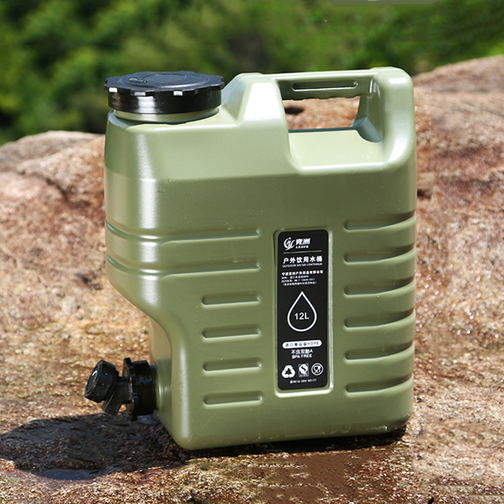 Food Storage Emergency - 3.2 Gallon/12L Camping Water Container Portable
