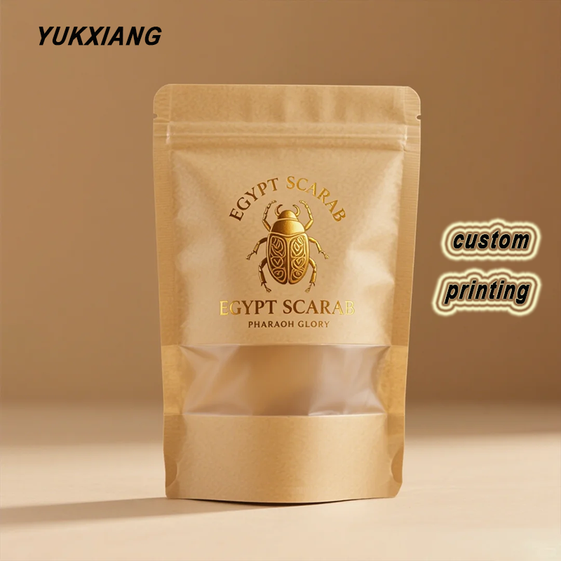 Food Storage Zip Bags - Customized Packing Zip lock Kraft Paper