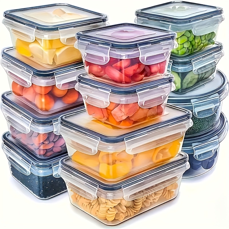Food Storage Order - 8Pcs Set Includes 4 Containers and