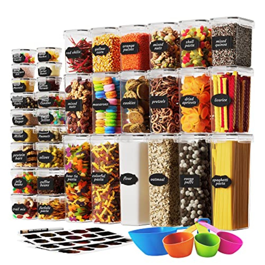 Food Storage Variety Pack - Airtight Food Storage Container Set with