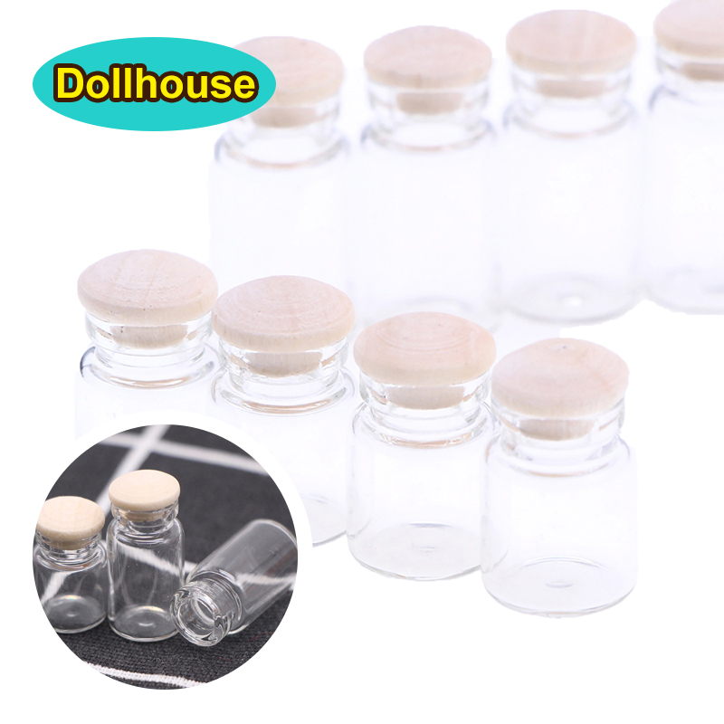 Food Storage Lid - 4Pcs 1:12 Dollhouse Miniature Glass Jars
