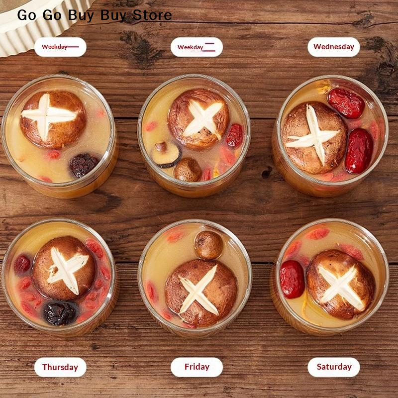 Food Storage Silicone - 【ST】1Pc 240/400ML Glass Food Storage Jar