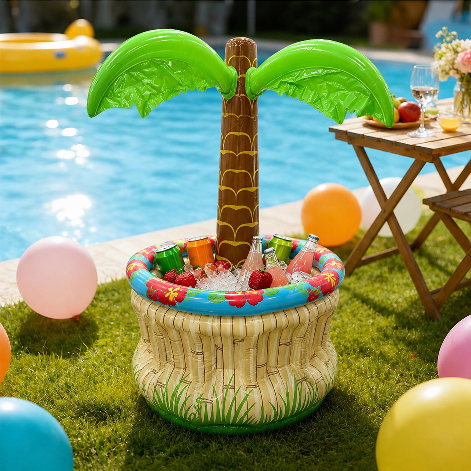 Food Storage In Cooler - PVC Inflatable Pool Float Cooler Ice