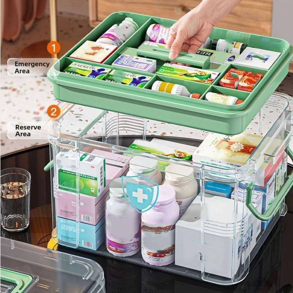 Portable Double Layers Medicin - Food Storage Emergency avaliação e preço