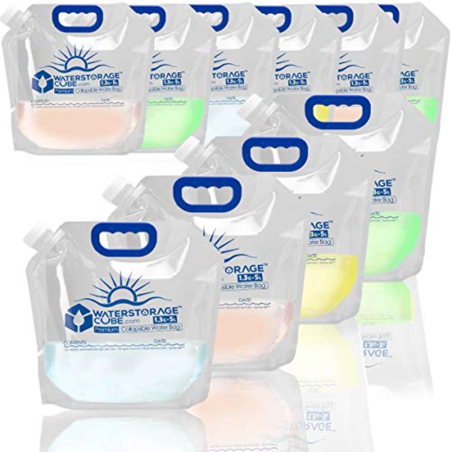 Premium Collapsible Water Cont - Food Storage Emergency avaliação e preço