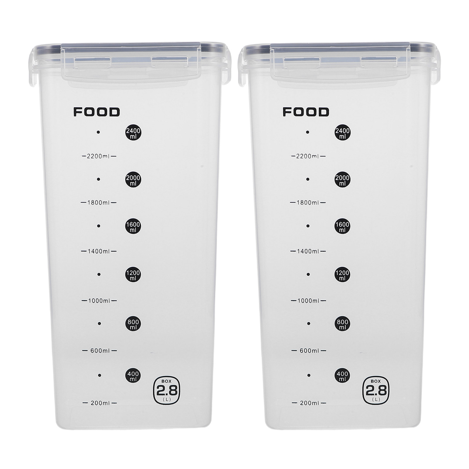 2Pcs Clear Grain Storage Box A - Food Storage Box avaliação e preço