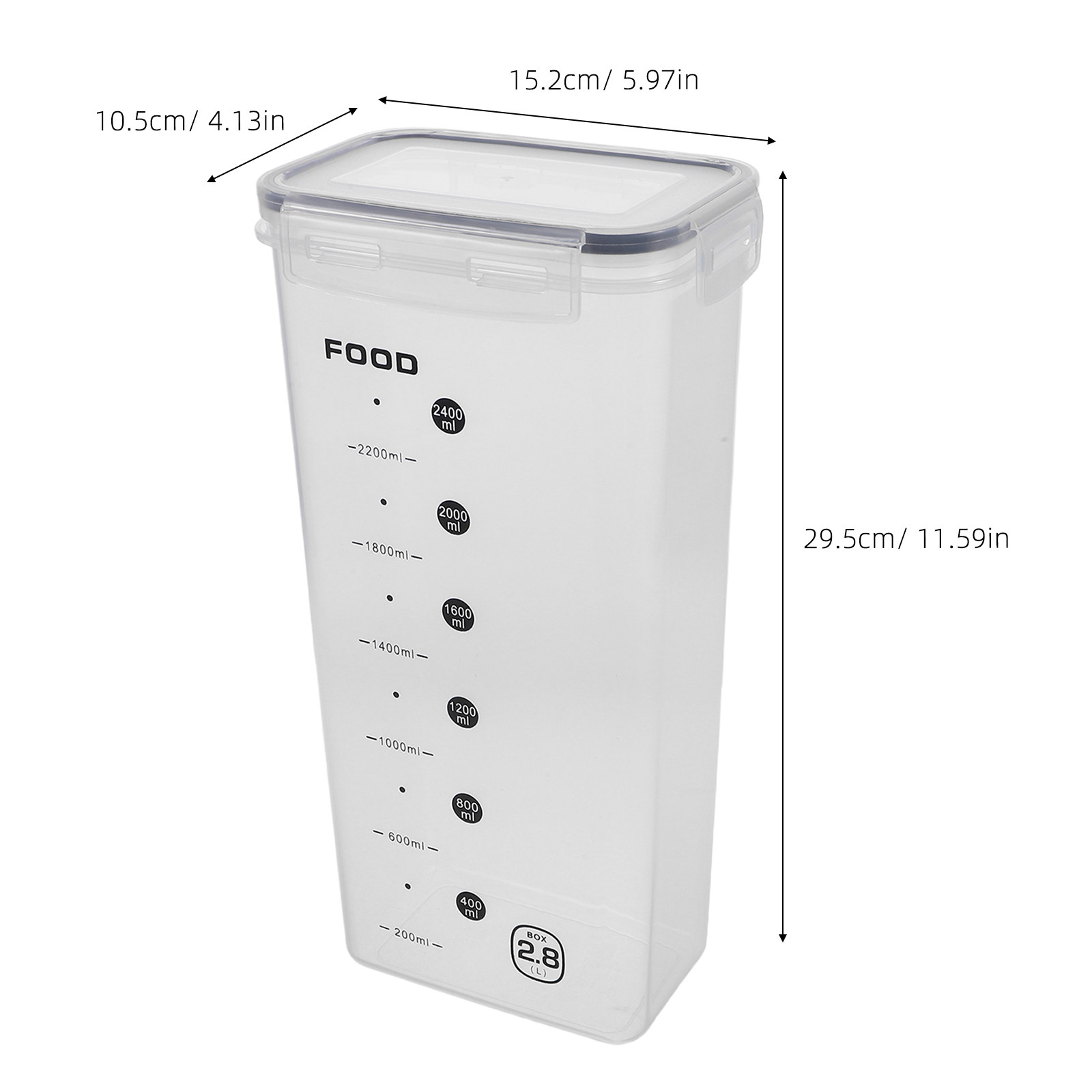 2Pcs Clear Grain Storage Box A - Food Storage Box avaliação e preço