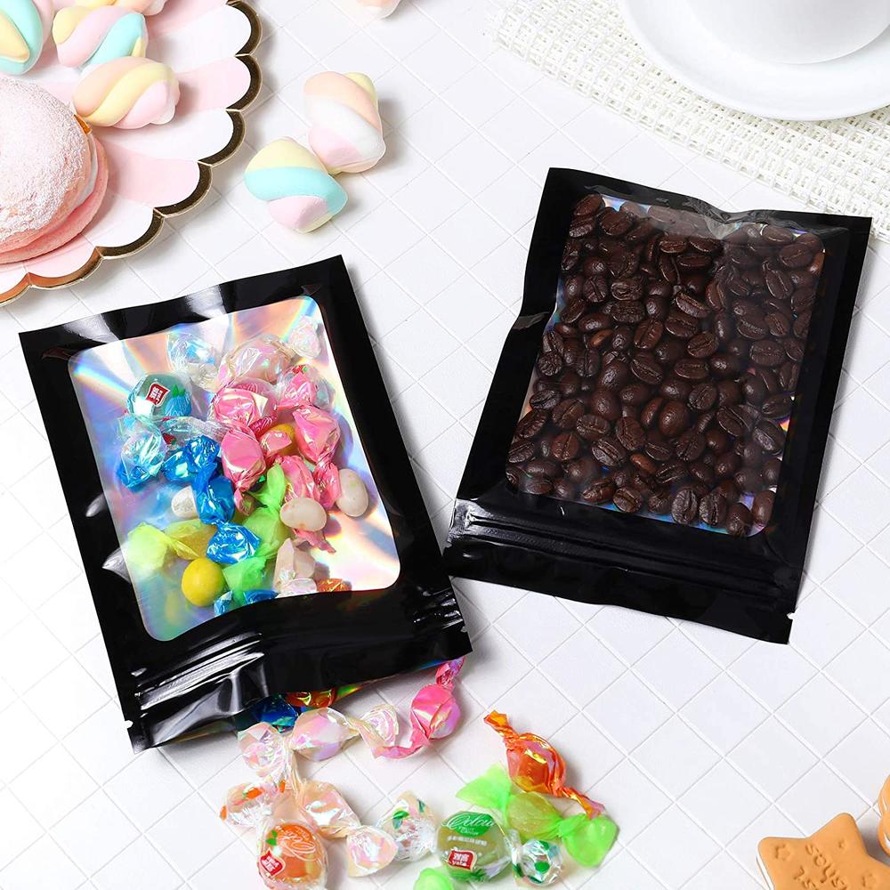 100PCS Laser Thicken Plastic A - Food Storage Zip Bags avaliação e preço