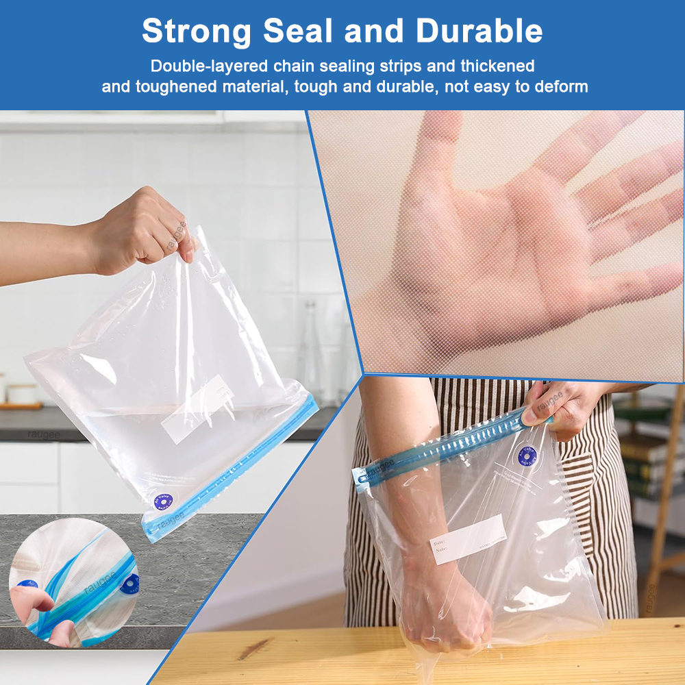 Vacuum Bags Reusable Food Vacu - Food Storage Zip Bags avaliação e preço