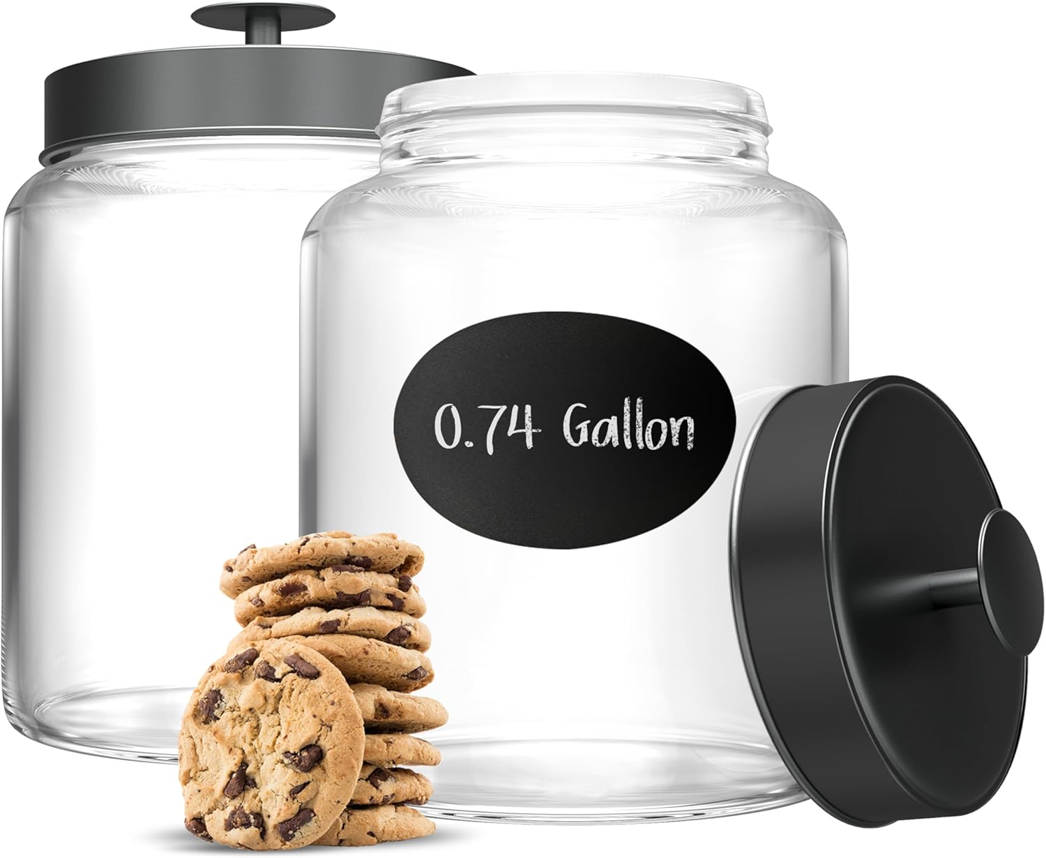 Glass Kitchen Canister Set, Fo - Set Food Storage avaliação e preço