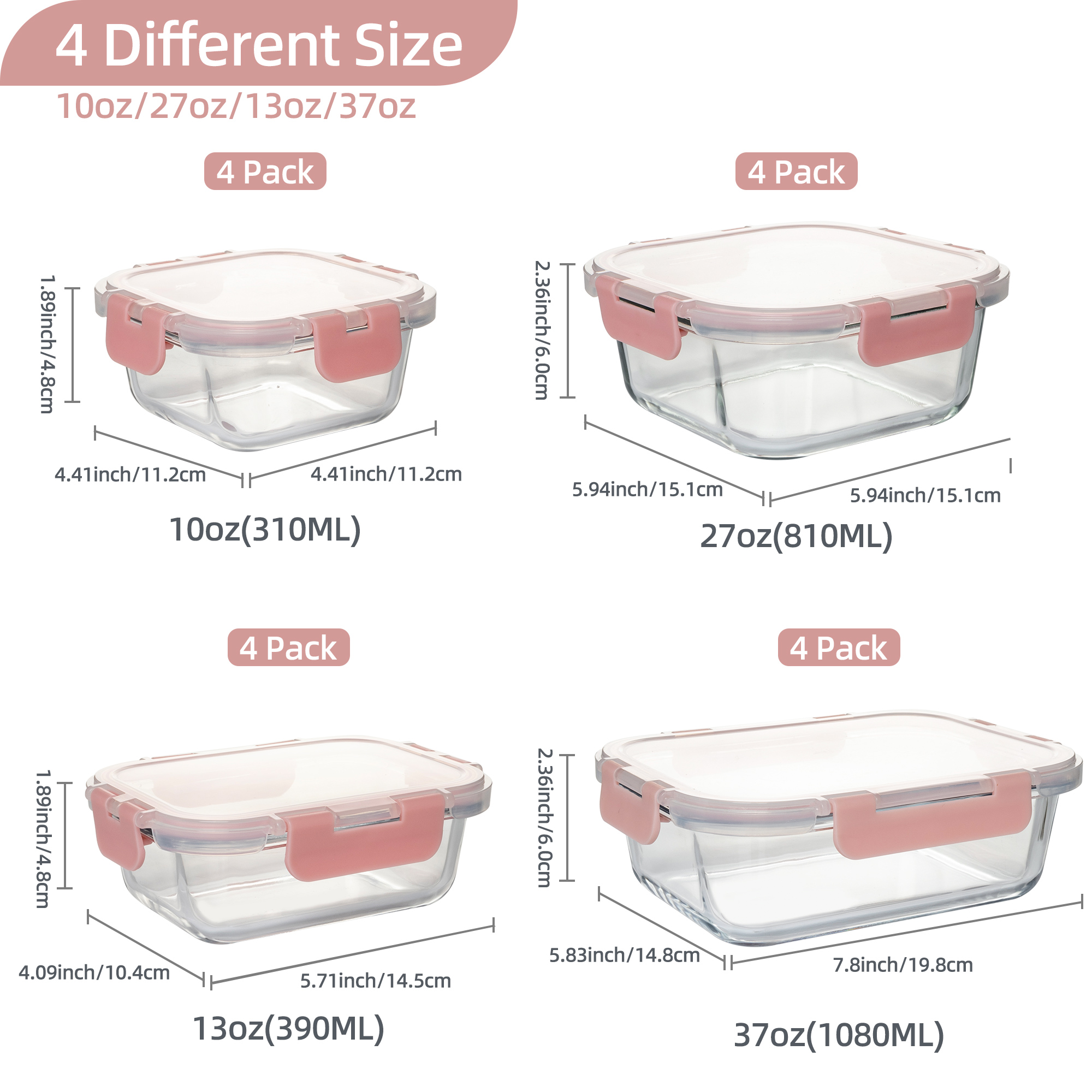 16-Piece Glass Food Storage Co - Food Storage Order avaliação e preço