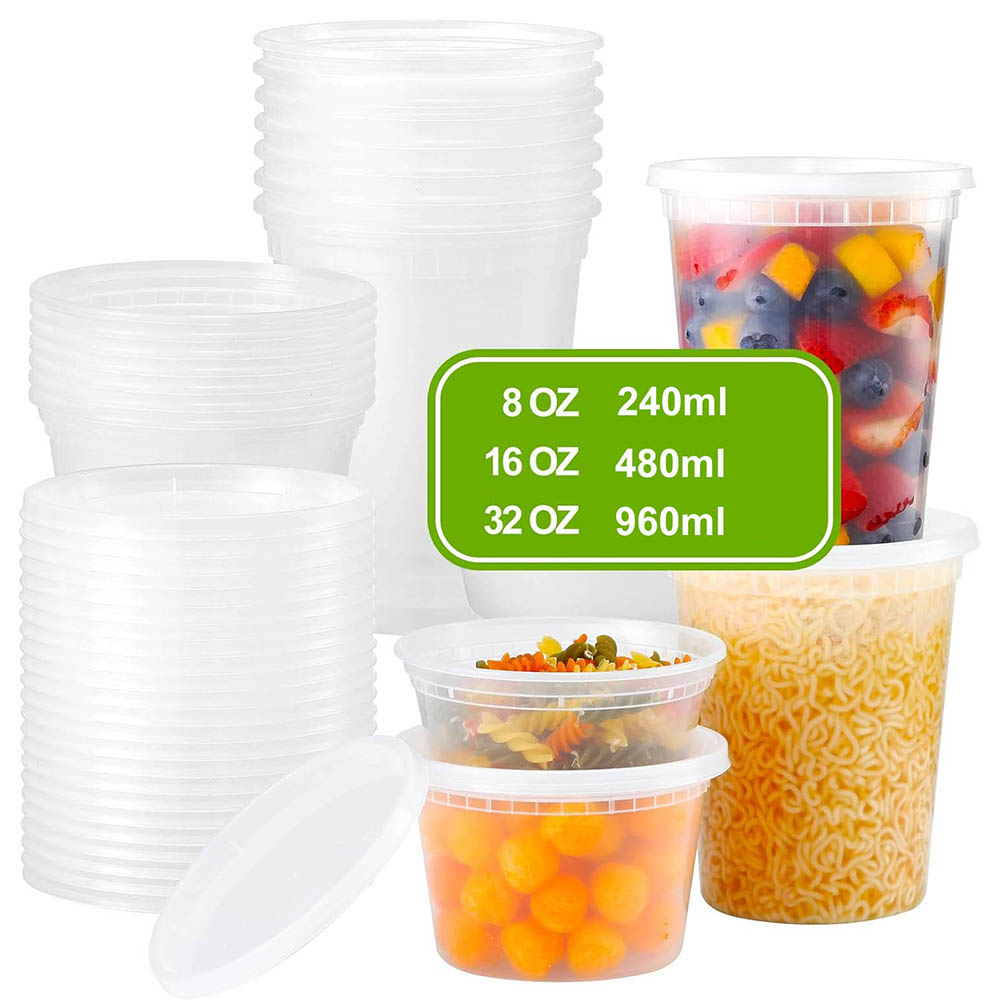 Plastic Deli Food Containers W - Food Storage Variety Pack avaliação e preço
