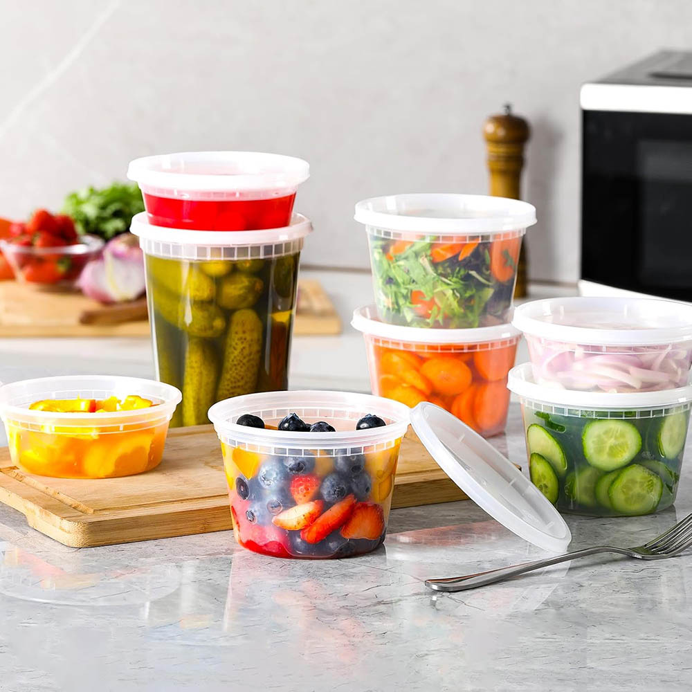 Plastic Deli Food Containers W - Food Storage Variety Pack avaliação e preço