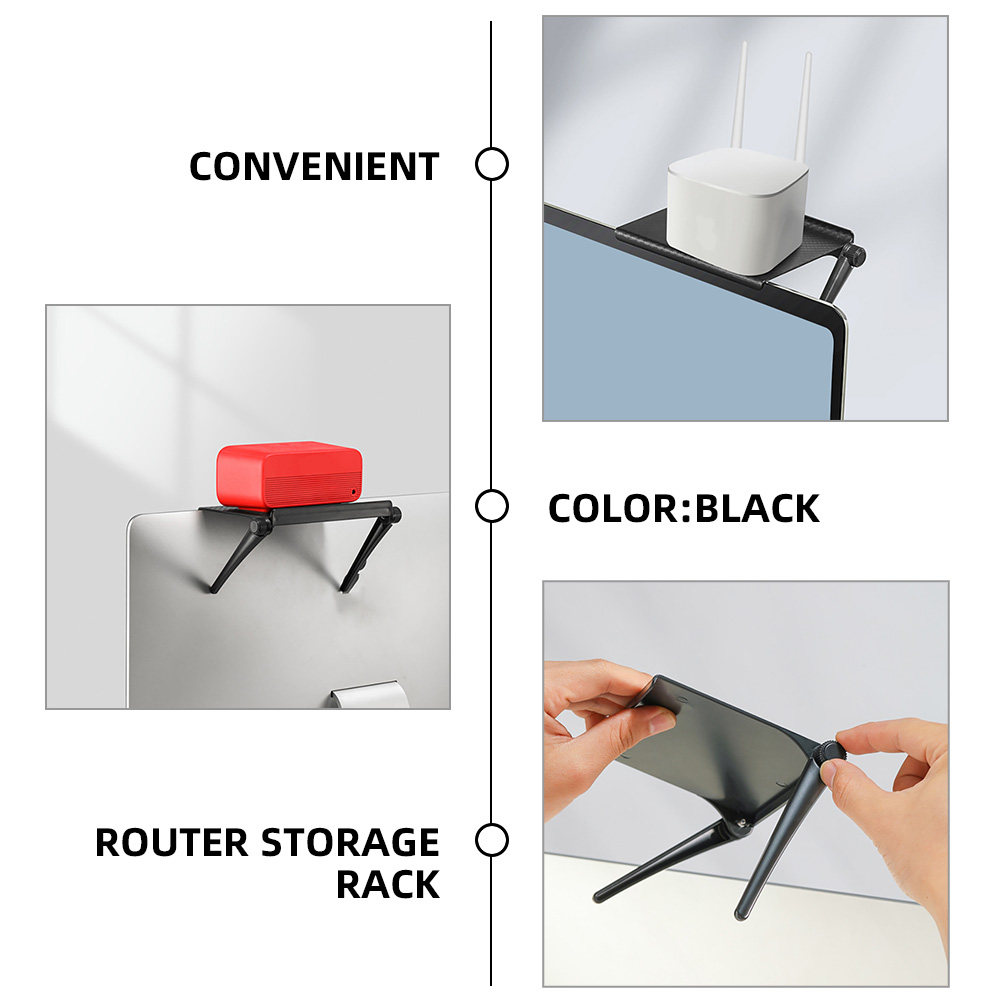 3Pcs Router Storage Rack TV Mo - Food Storage Box avaliação e preço
