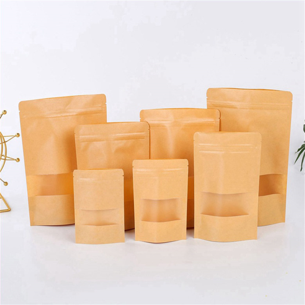 10pcs Zip Lock Kraft Paper Bag - Food Storage Year Supply avaliação e preço