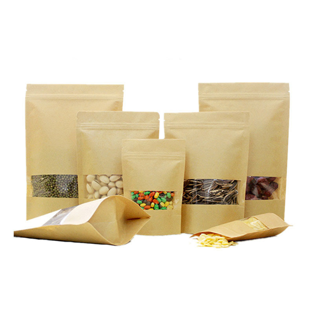 10pcs Zip Lock Kraft Paper Bag - Food Storage Year Supply avaliação e preço