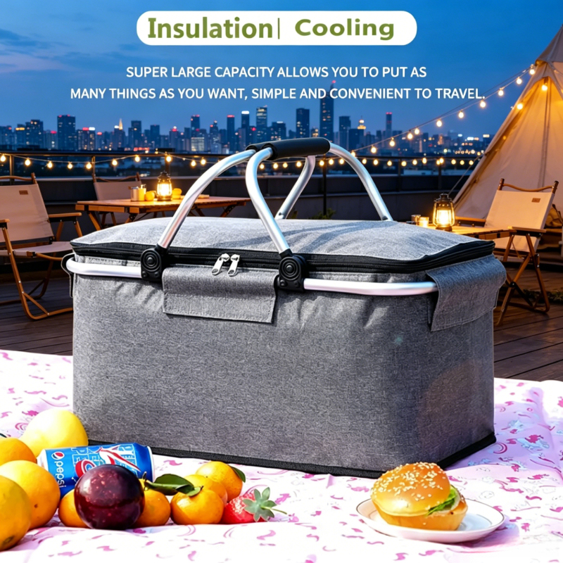 Foldable Large Capacity Insula - Food Storage In Cooler avaliação e preço