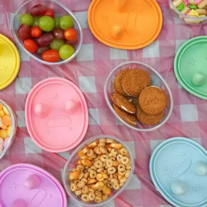 Hands-free snack box, no crumb - Food Storage Silicone avaliação e preço