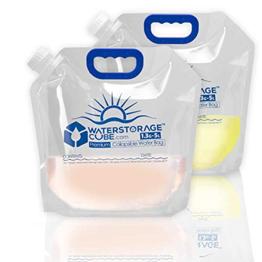 Premium Collapsible Water Cont - Food Storage Emergency avaliação e preço