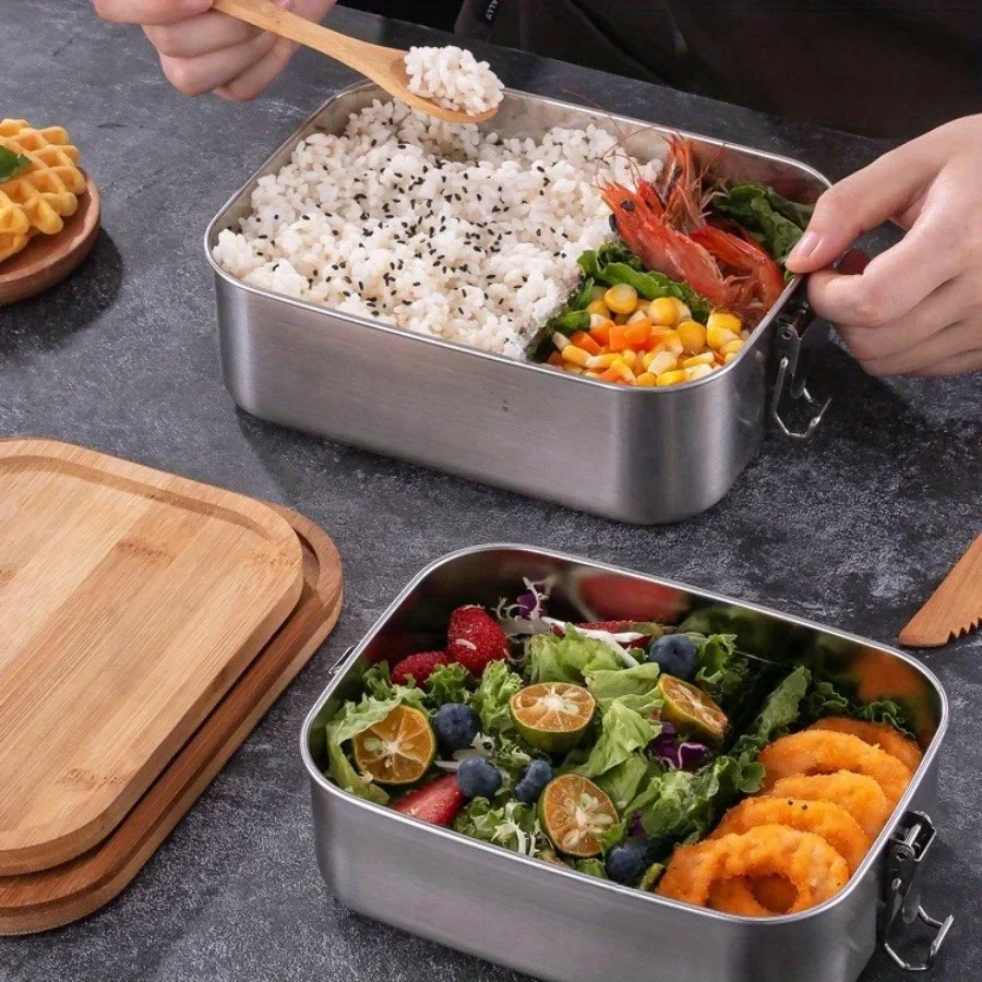 New 304 stainless steel bamboo - Food Storage Order avaliação e preço