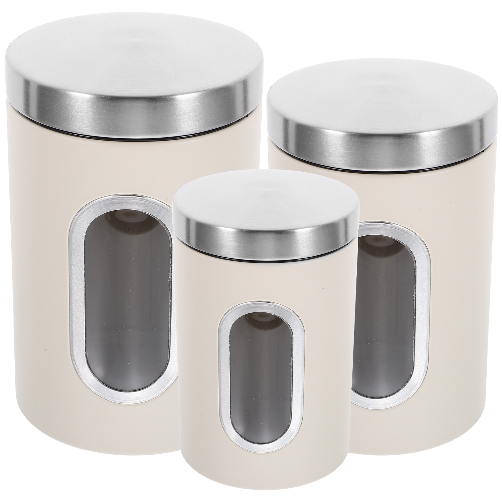 3Pcs Storage Jar Set Airtight  - Set Food Storage avaliação e preço