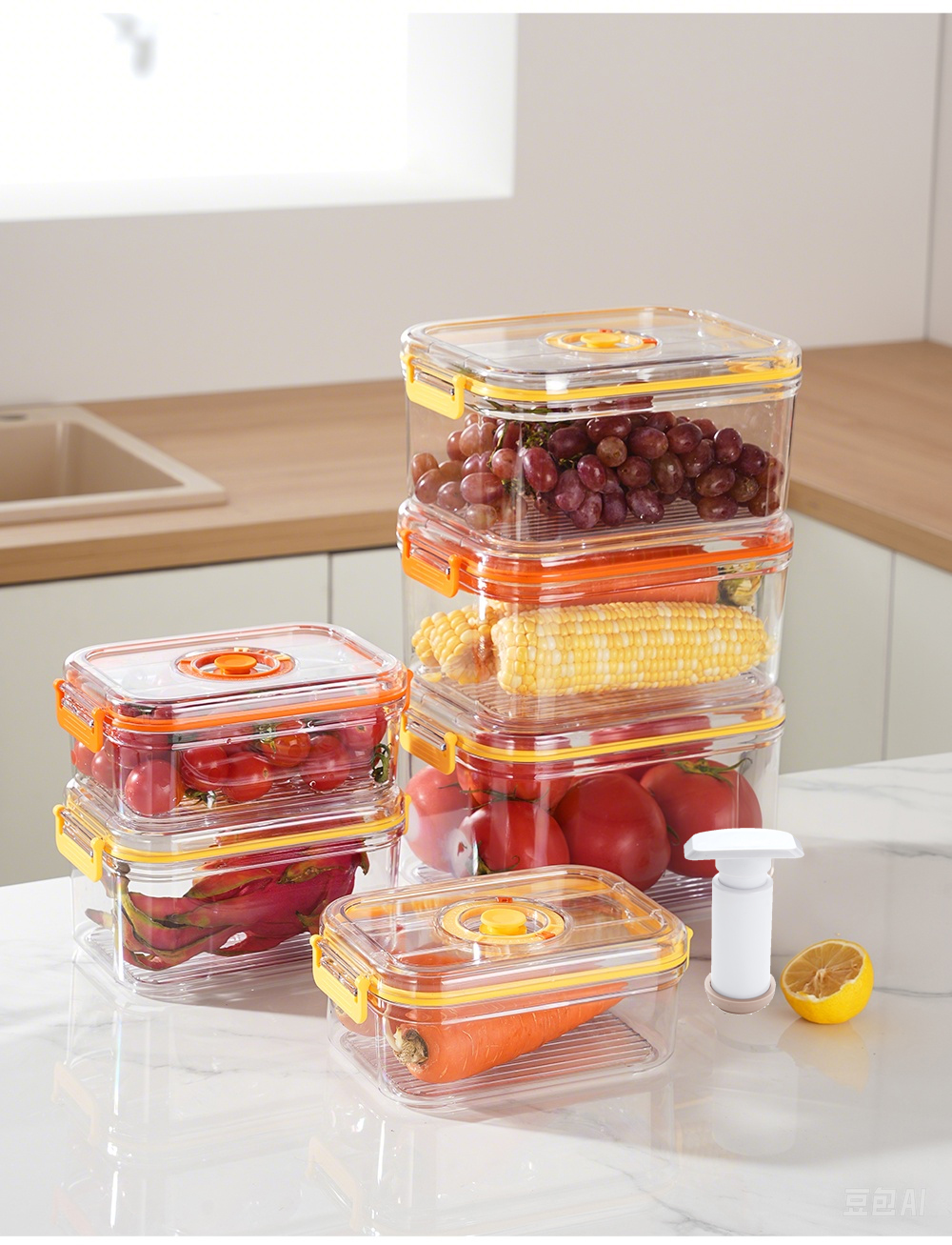 Vacuum Fresh-keeping Box Refri - Food Storage Order avaliação e preço