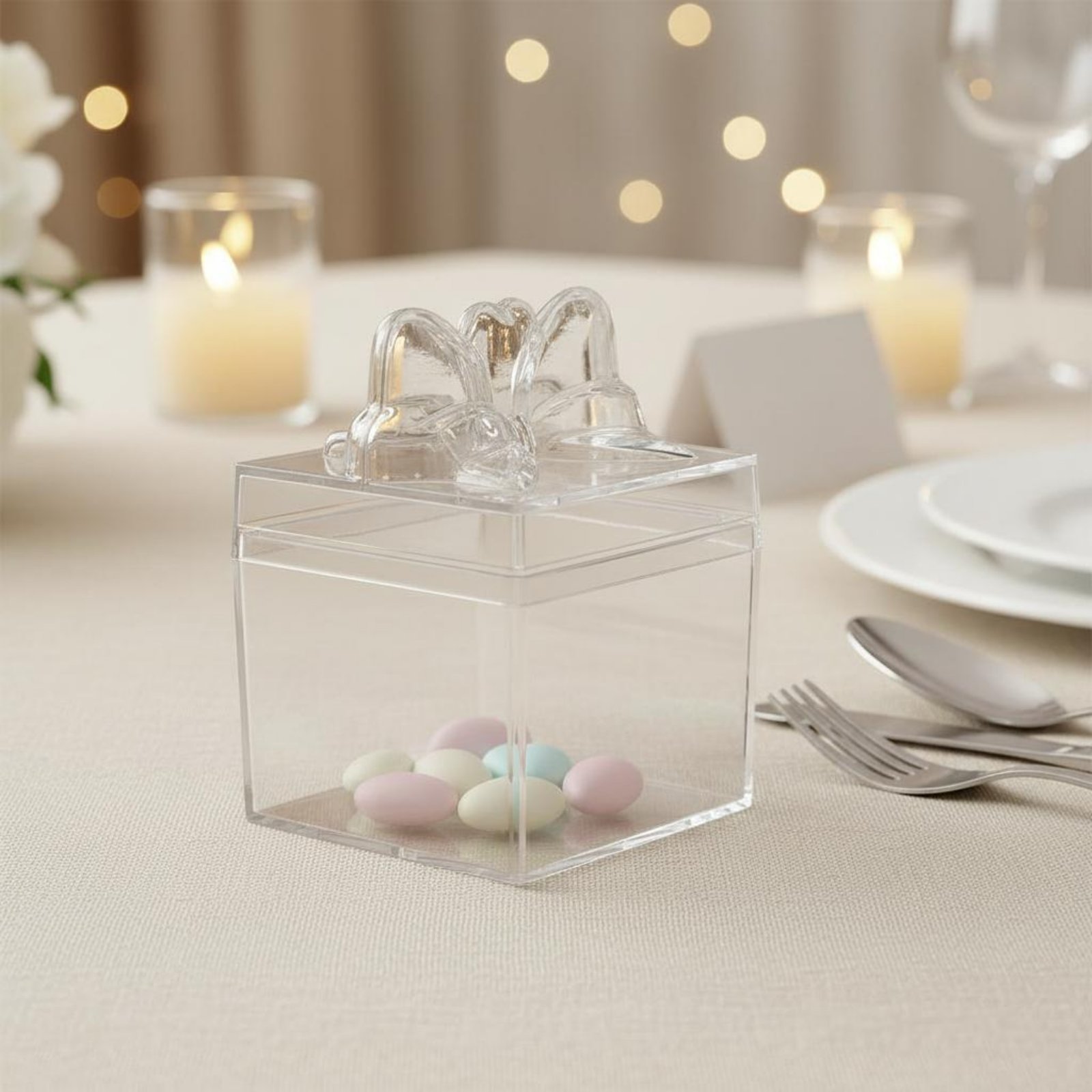 Clear Plastic Candy Box with R - Food Storage Box avaliação e preço