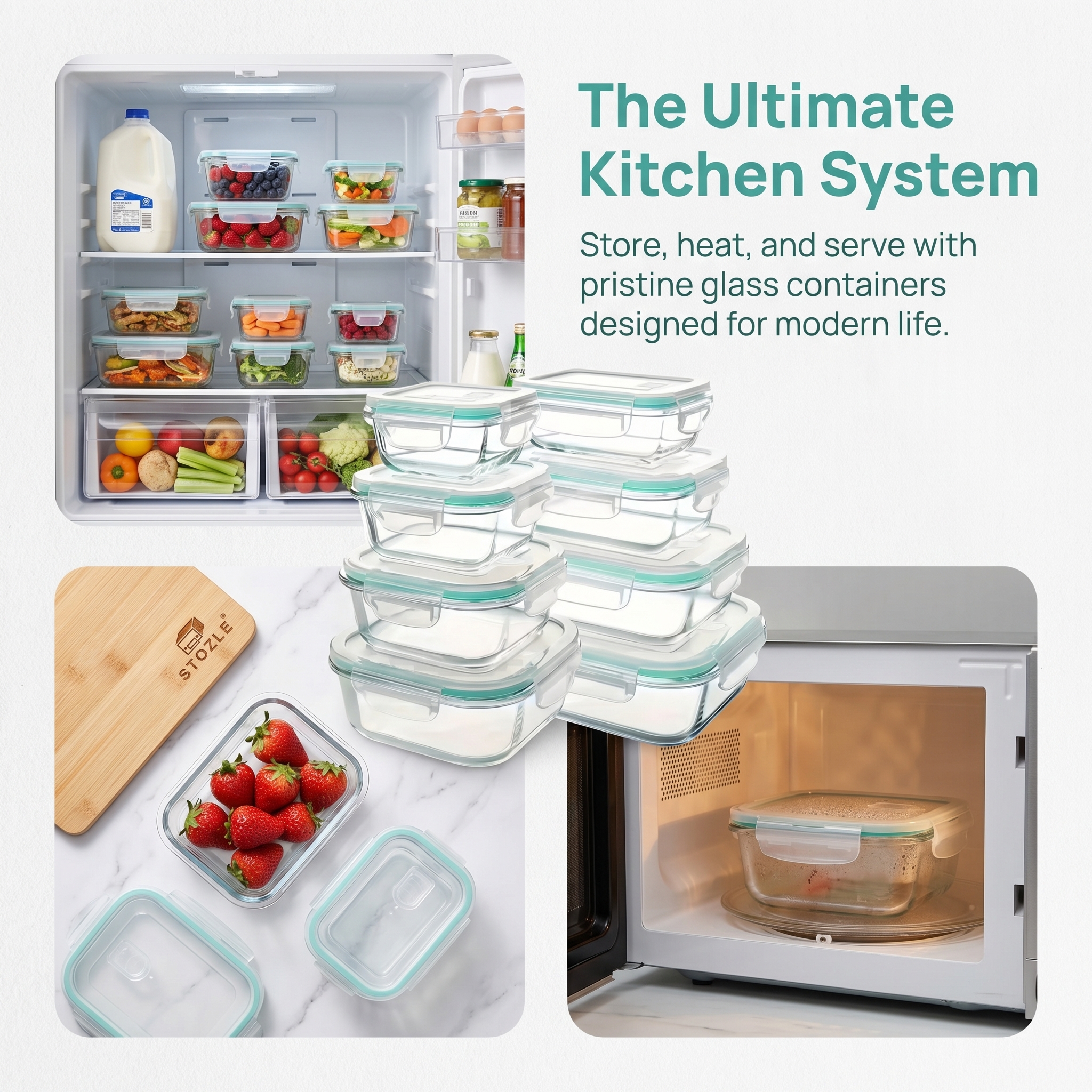 A set of 8 food storage contai - Food Storage Box avaliação e preço