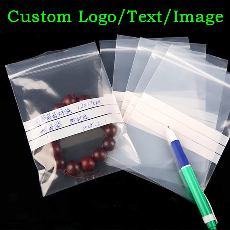200PCS PE Clear Plastic Writin - Food Storage Zip Bags avaliação e preço