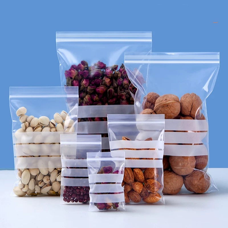 200PCS PE Clear Plastic Writin - Food Storage Zip Bags avaliação e preço