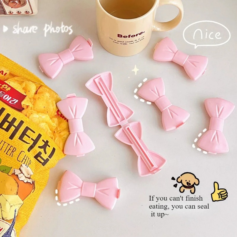 5PCS Kawaii Food Sealing Clip  - Food Storage Zip Bags avaliação e preço