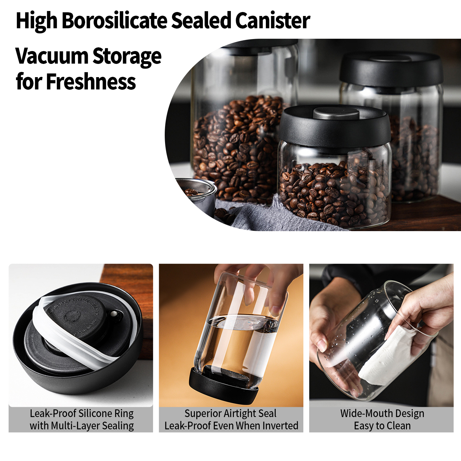 OANKR Vacuum Coffee Canister 5 - Food Storage Order avaliação e preço