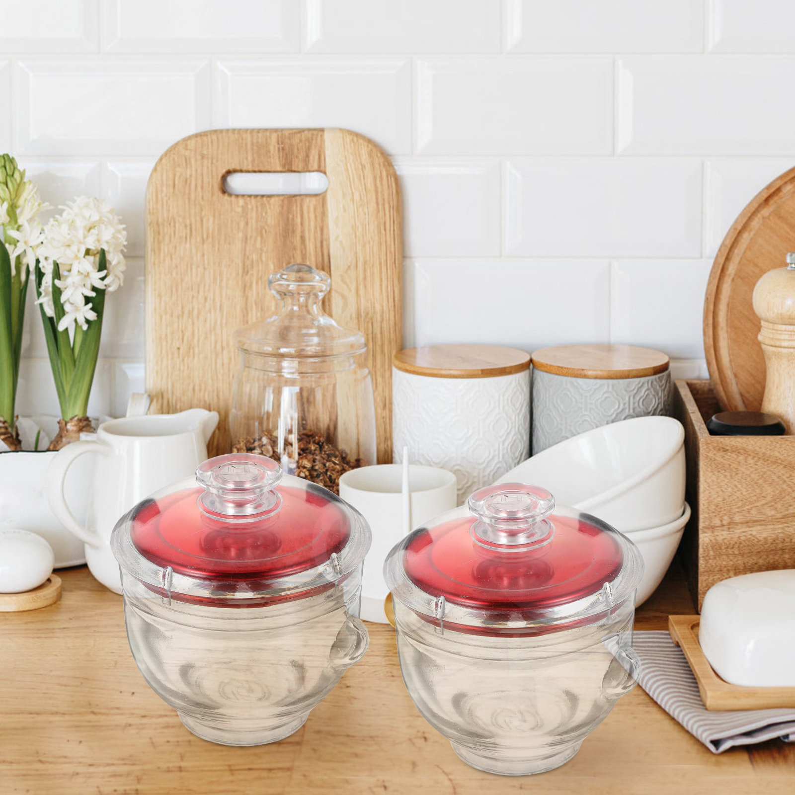 4Pcs Glass Cubilose Bottles Se - Food Storage Containers With Lids avaliação e preço