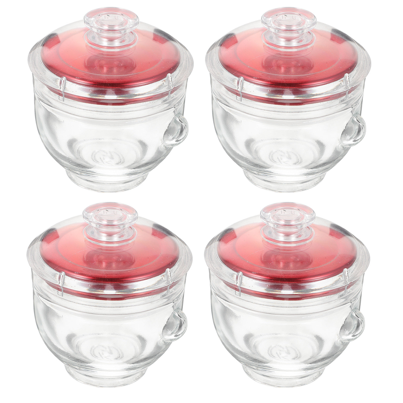 4Pcs Glass Cubilose Bottles Se - Food Storage Containers With Lids avaliação e preço