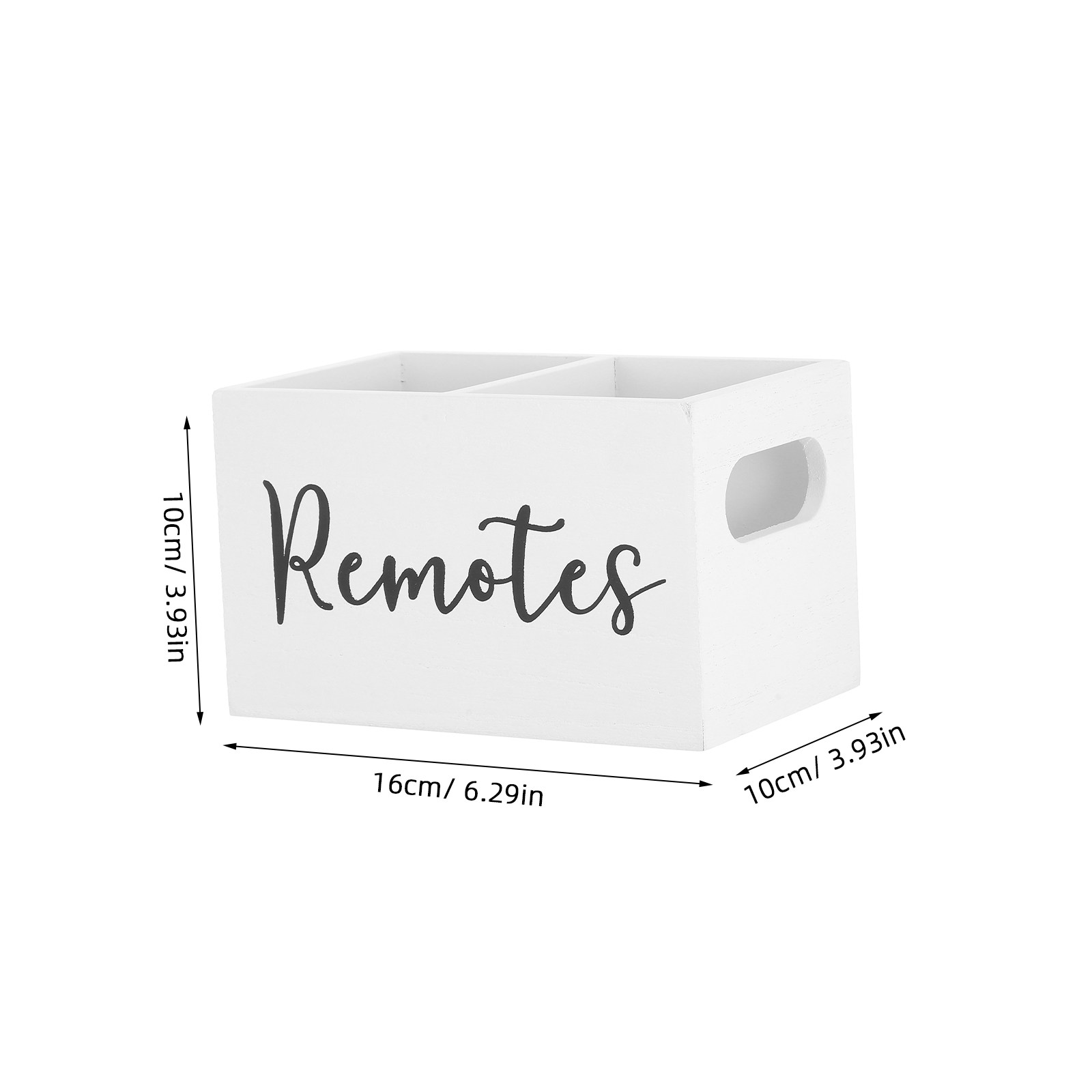 Rustic Wood Remote Control Hol - Food Storage Box avaliação e preço