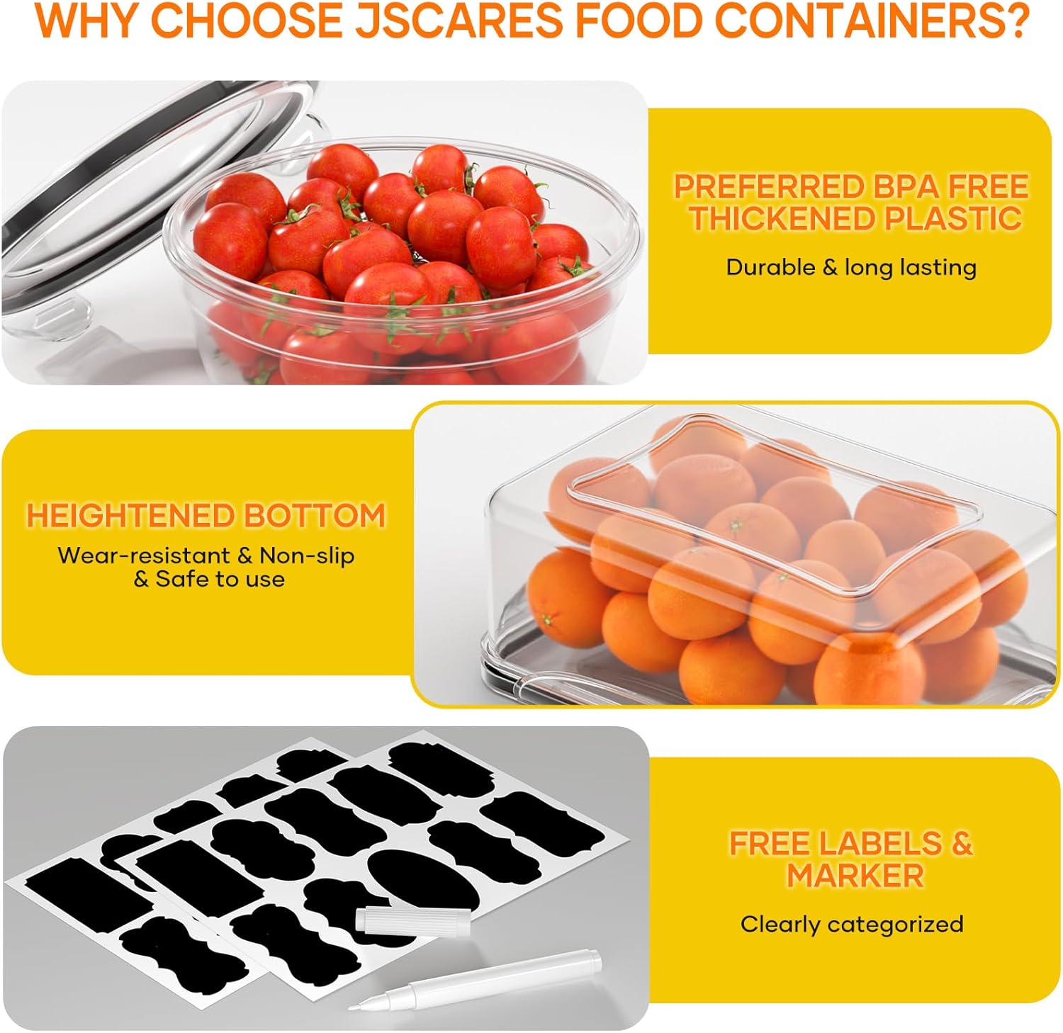 52 PCS Food Storage Containers - Food Storage Containers With Lids avaliação e preço