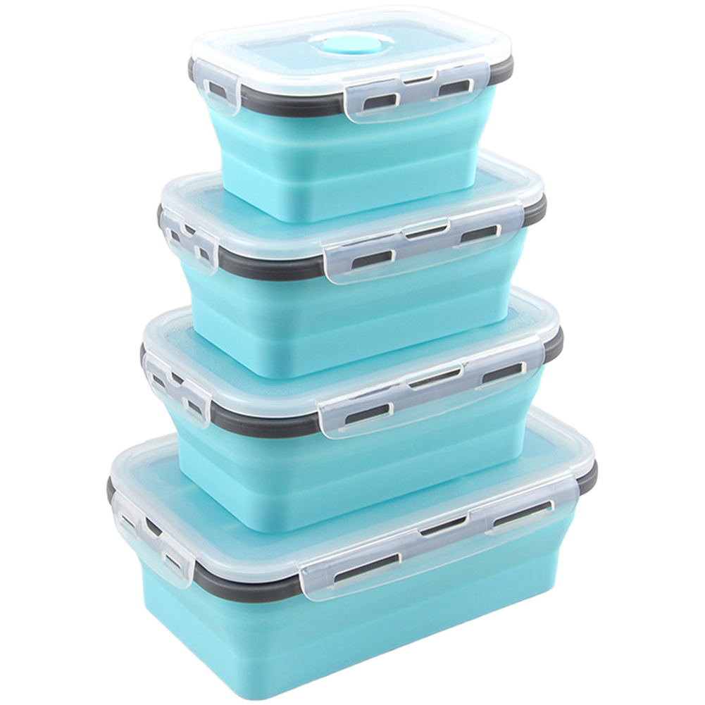 Foldable Silicone Lunch Box Se - Food Storage Silicone avaliação e preço