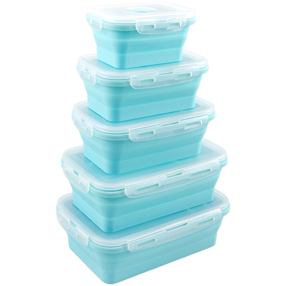 Foldable Silicone Lunch Box Se - Food Storage Silicone avaliação e preço