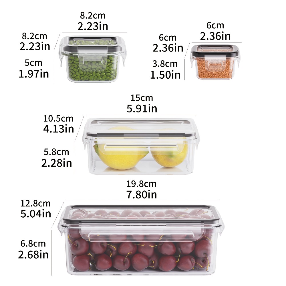 Set BPA-Free Airtight Food Con - Food Storage Order avaliação e preço