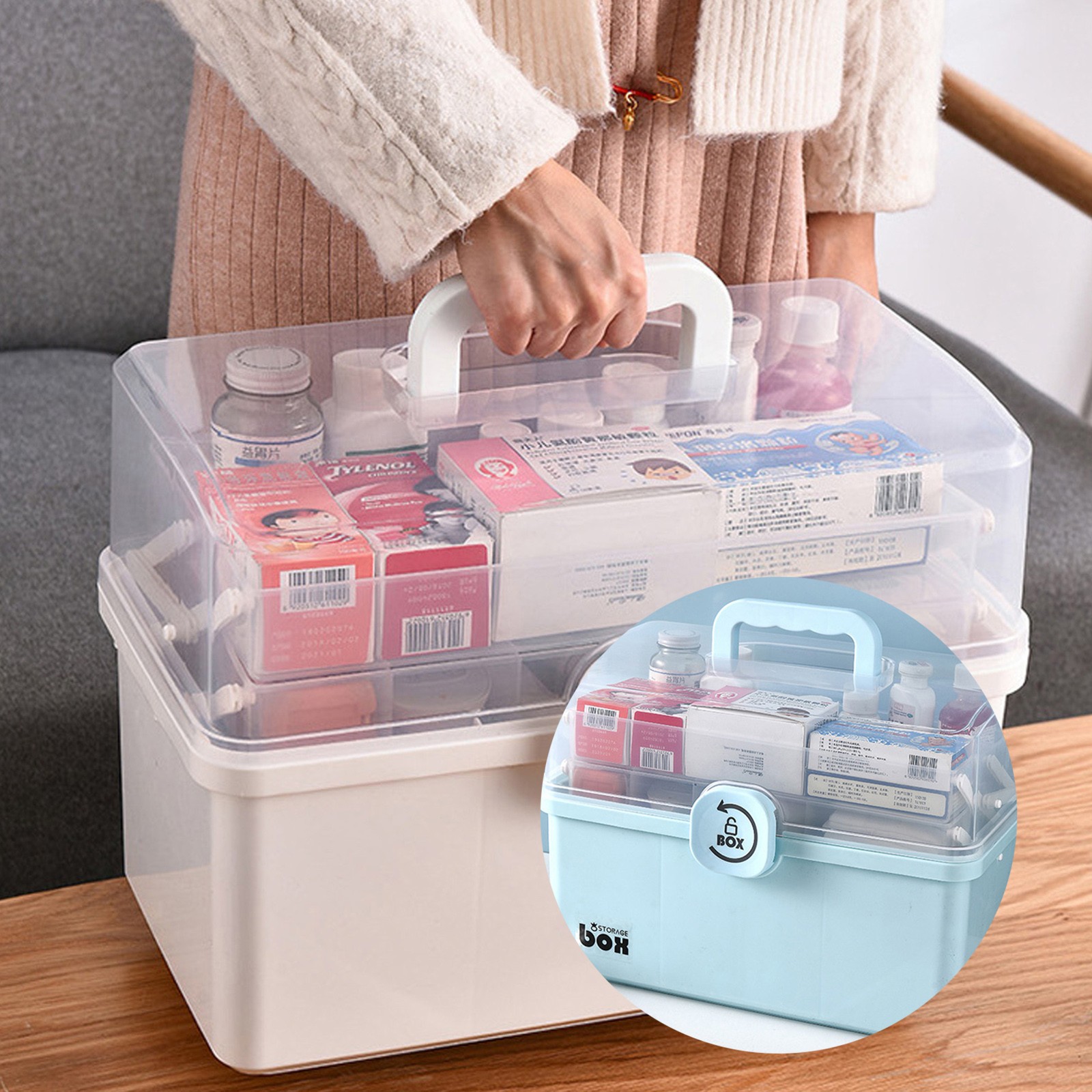 High-Capacity Storage Box with - Food Storage Emergency avaliação e preço