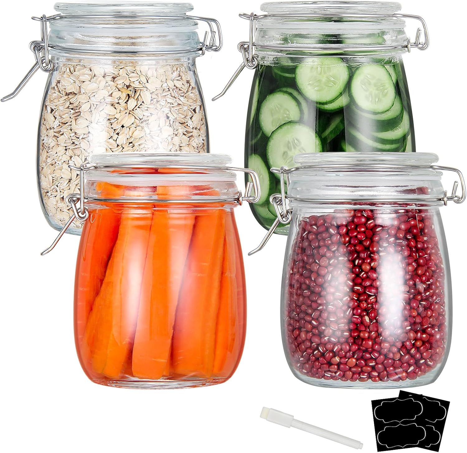 24oz Food Storage Canister Gla - Food Storage Silicone avaliação e preço