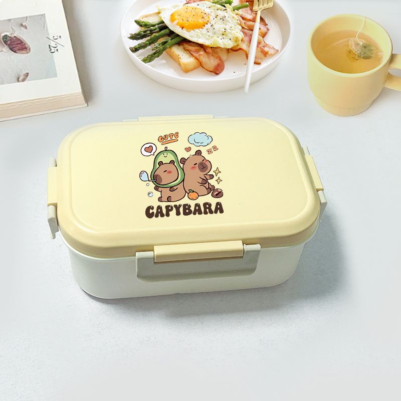 Capybara Bento Lunch Box Carto - Food Storage Box avaliação e preço
