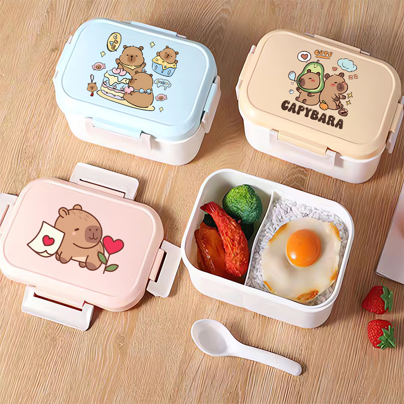 Capybara Bento Lunch Box Carto - Food Storage Box avaliação e preço