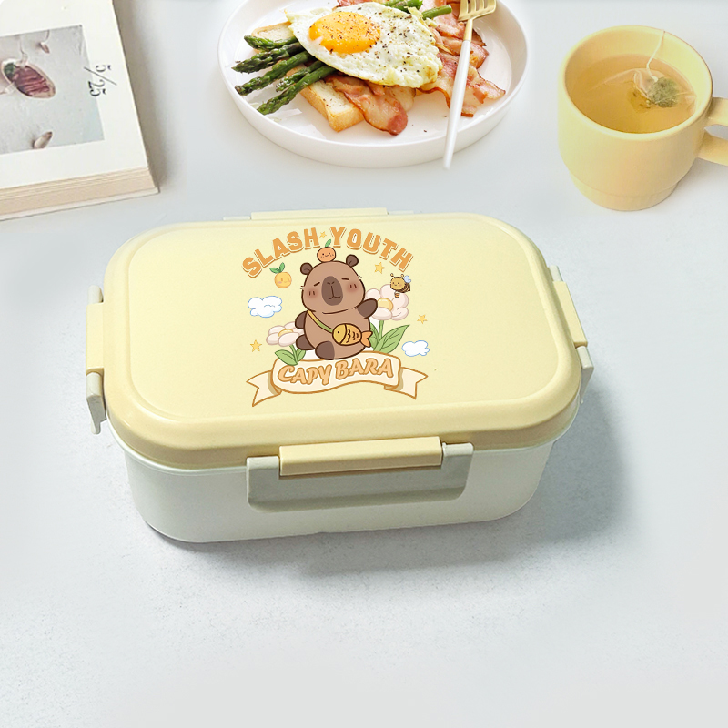 Capybara Bento Lunch Box Carto - Food Storage Box avaliação e preço