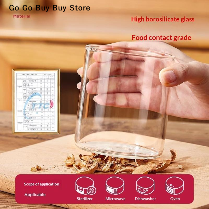 【ST】1Pc 240/400ML Glass Food S - Food Storage Silicone avaliação e preço