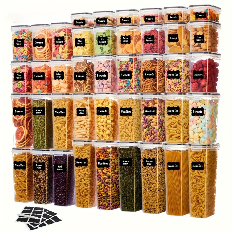 24 pcs Airtight Food Storage C - Food Storage Lid avaliação e preço