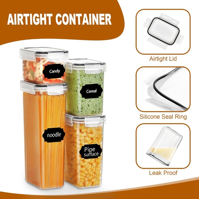 24 pcs Airtight Food Storage C - Food Storage Lid avaliação e preço