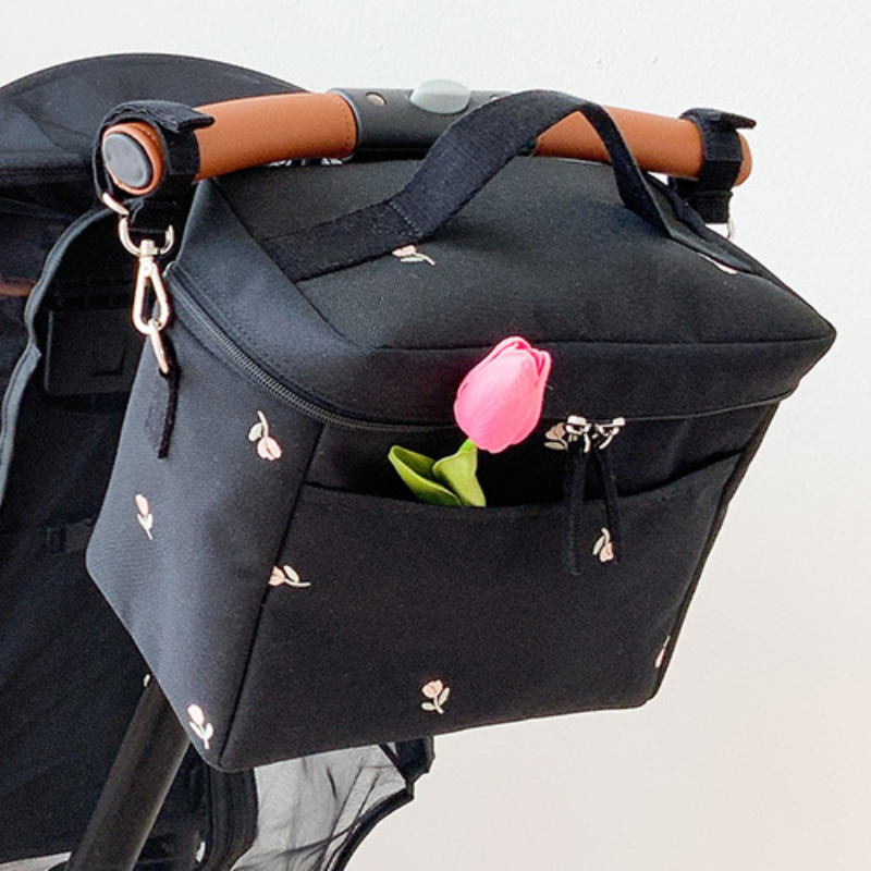Bear Embroidery Baby Stroller  - Food Storage In Cooler avaliação e preço